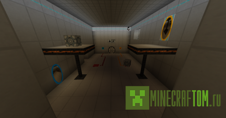 Карта Portal – Hall of Science (Портал - зал науки) игры Майнкрафт