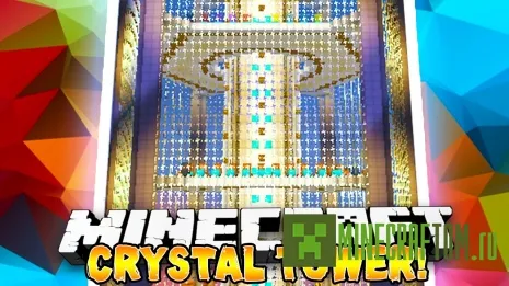 Карта The Crystal Tower (Кристальная башня) игры Майнкрафт