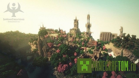 Карта Medieval Fantasy (Средневековая фантазия) игры Майнкрафт