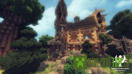 Карта Medieval Fantasy (Средневековая фантазия) игры Майнкрафт