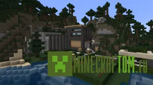 Карта Modern Taiga House (Современный дом в тайге) игры Minecraft Карта Modern Taiga House (Современный дом в тайге) игры Minecraft