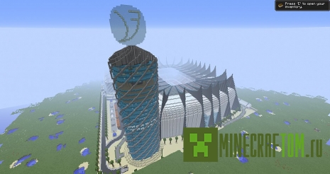 Карта Varenburg Stadium (Стадион Варенбург) игры Майнкрафт