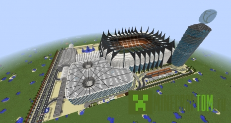 Карта Varenburg Stadium (Стадион Варенбург) игры Майнкрафт