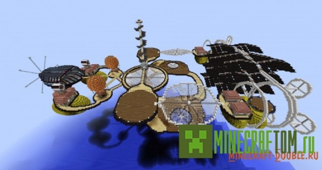 Карта Arpeggios Air Fleet игры Майнкрафт