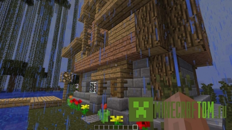Карта Swamp Village (Деревня на болоте) игры Minecraft