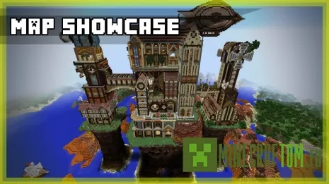 Карта Steampunk Castle (Замок Стимпанк) игры Майнкрафт