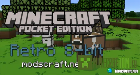 Текстуры Retro 8-bit (Ретро) 0.15.х Майнкрафт PE