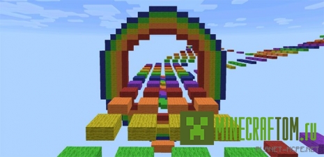 Карта Nyan Lights (Огни) 0.14.х MCPE Карта Nyan Lights (Огни) 0.14.х MCPE