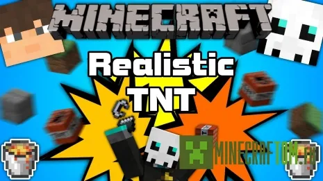 Плагин Realistic TNT (Реалистичный взрыв) версии 1.6.4 Майнкрафт Плагин Realistic TNT (Реалистичный взрыв) версии 1.6.4 Майнкрафт