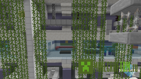 Карта Overgrown lab (Заросшая лаборатория) игры Майнкрафт