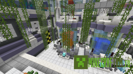 Карта Overgrown lab (Заросшая лаборатория) игры Майнкрафт