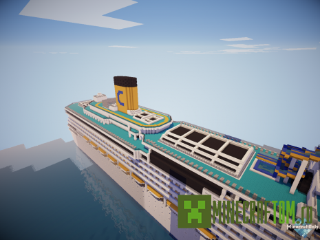 Карта Costa Pacifica игры Майнкрафт