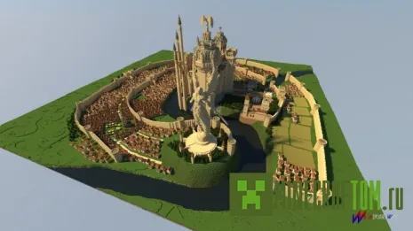 Карта Talonguard Haven's town игры Майнкрафт