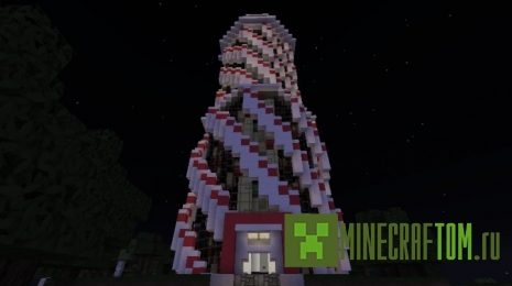 Карта Futuristic Redstone Lighthouse (Футуристический маяк) Майнкрафт Карта Futuristic Redstone Lighthouse (Футуристический маяк) Майнкрафт