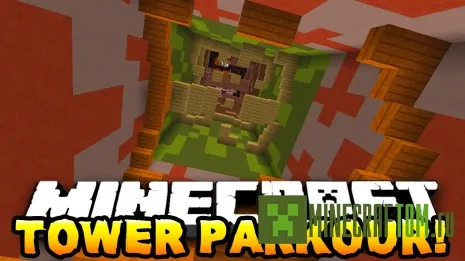 Карта Tower Parkour (Паркур на башне) для игры Майнкрафт Карта Tower Parkour (Паркур на башне) для игры Майнкрафт