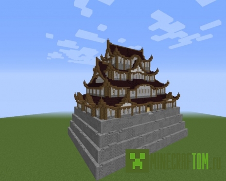 Карта Japanese Castle (Японский замок) игры Майнкрафт
