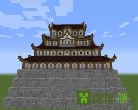 Карта Japanese Castle (Японский замок) игры Майнкрафт