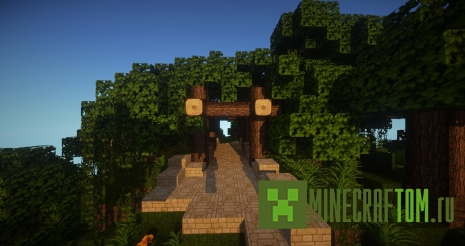 Карта Jungle run (Бег по джунглям) игры Майнкрафт