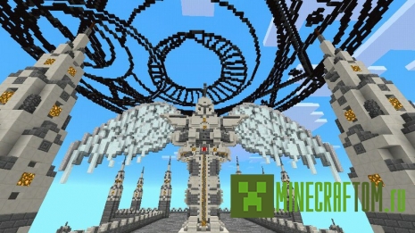 Карта Misting Angel Town (город ангелов Мистинг) игры Майнкрафт ПЕ Карта Misting Angel Town (город ангелов Мистинг) игры Майнкрафт ПЕ