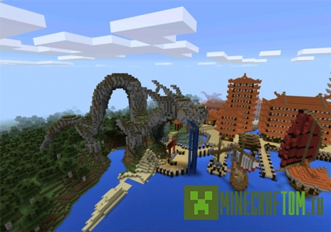 Карта Land of Asuna (Земля Асуна) версии 0.11.х Майнкрафт ПЕ Карта Land of Asuna (Земля Асуна) версии 0.11.х Майнкрафт ПЕ