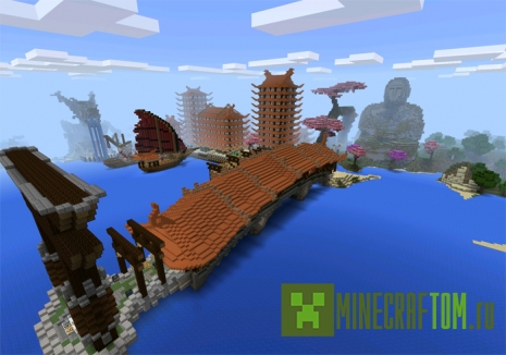 Карта Land of Asuna (Земля Асуна) версии 0.11.х Майнкрафт ПЕ Карта Land of Asuna (Земля Асуна) версии 0.11.х Майнкрафт ПЕ