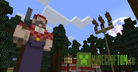 Карта Gravity Falls (Падение гравитации) MCPE Карта Gravity Falls (Падение гравитации) MCPE