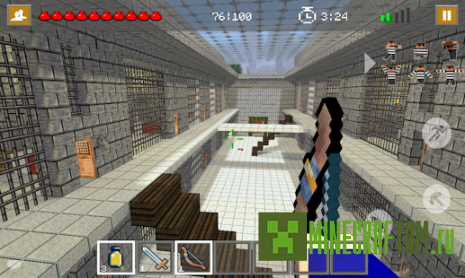 Карта Cops and Robbers (Полицейские и грабители) Майнкрафт ПЕ Карта Cops and Robbers (Полицейские и грабители) Майнкрафт ПЕ