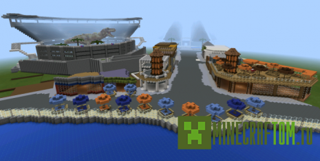 Карта Jurassic World (Юрский мир) 0.11.0 MCPE Карта Jurassic World (Юрский мир) 0.11.0 MCPE