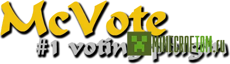 Плагин McVote (Проголосовать) версии 1.6.2 игры Minecraft