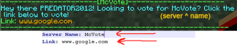 Плагин McVote (Проголосовать) версии 1.6.2 игры Minecraft