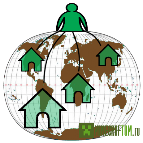 Плагин gpsTowny (Навигатор жителей) версии 1.7.2 игры Майнкрафт