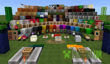 Текстуры Angry Birds (Злые птички) для версии Майнкрафт