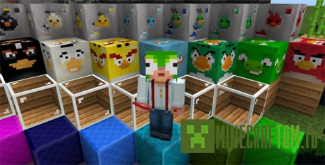 Текстуры Angry Birds (Злые птички) для версии Майнкрафт