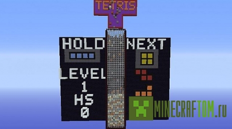Карта Tetris Escape (Побег из тэтриса) версии 1.7.2 для Minecraft Карта Tetris Escape (Побег из тэтриса) версии 1.7.2 для Minecraft