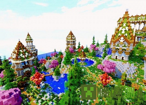 Карта Downstream (Вниз по течению) Minecraft