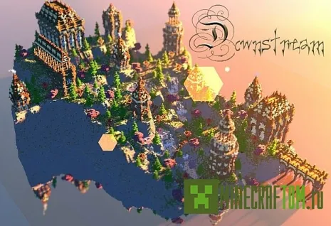 Карта Downstream (Вниз по течению) Minecraft