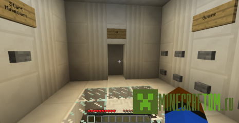 Карта Cube Escape (Побег из куба) игры Майнкрафт