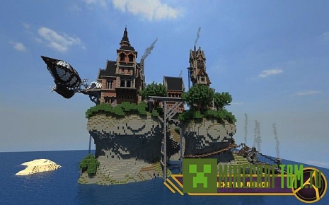 Карта Brickston Manor (Поместье из кирпичного камня) игры Minecraft