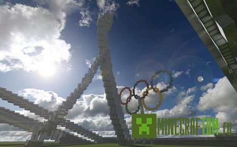 Карта Olympic Stadium (Олимпийский стадион) игры Майнкрафт