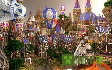 Карта Ferrin - Fantasy City (Фантастический город - Феррин) Майнкрафт