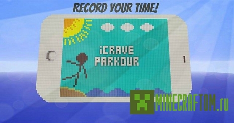 Карта iCrave Parkour (Страстный паркур) игры Minecraft
