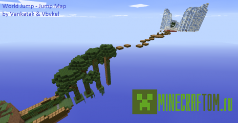 Карта World Jump (Мир прыжков) для игры Minecraft