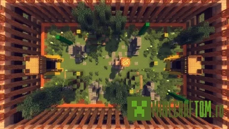 Карта The 1v1 Zone (ПВП арена) для игры Майнкрафт
