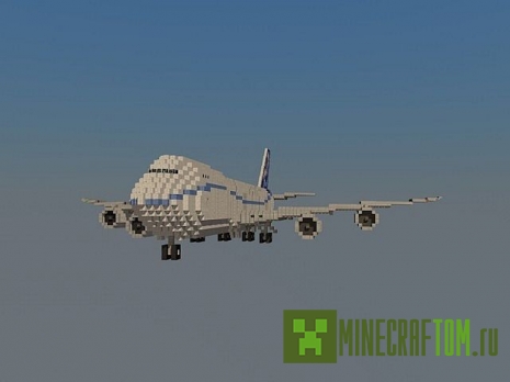 Карта Boeing 747-8F (Боинг 747-8Ф) для игры Майнкрафт
