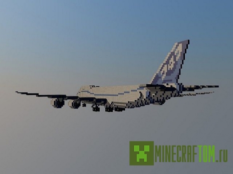 Карта Boeing 747-8F (Боинг 747-8Ф) для игры Майнкрафт