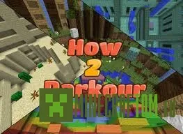 Карта How2Parkour (Как делать паркур) для игры Майнкрафт