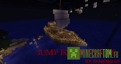 Карта Jump for treasure (Прыгай для сохранения клада) игры Майнкрафт