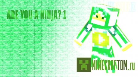 Карта Are you a ninja? (Ты ниндзя?) для игры Майнкрафт