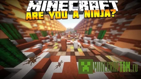 Карта Are you a ninja? (Ты ниндзя?) для игры Майнкрафт Карта Are you a ninja? (Ты ниндзя?) для игры Майнкрафт