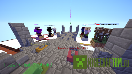 Карта Slime Grid (Сетка из слизи) для игры Майнкрафт